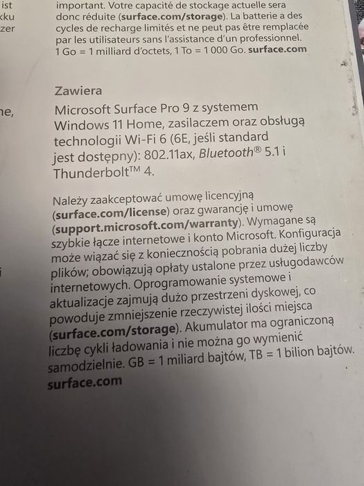 Tablet Microsoft surface pro 9