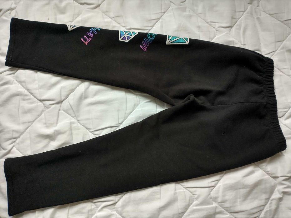 Spodnie ocieplane dla dziewczynki rozmiar 116