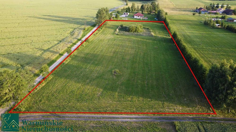 Duża działka 1 ha z warunkami zabudowy 10 km od Bartoszyc - Widok 2