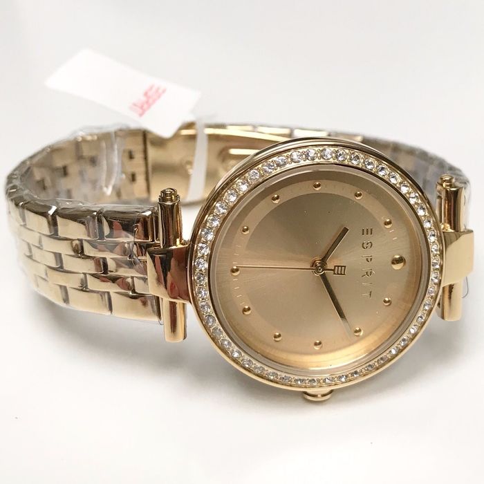 Женские часы, годинник Esprit, золотий