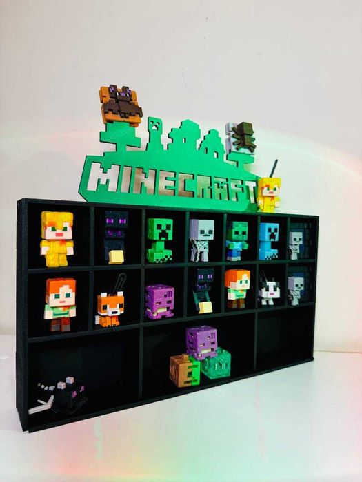 Поличка для фігурок Minecraft Kinder joy. Майнкрафт.