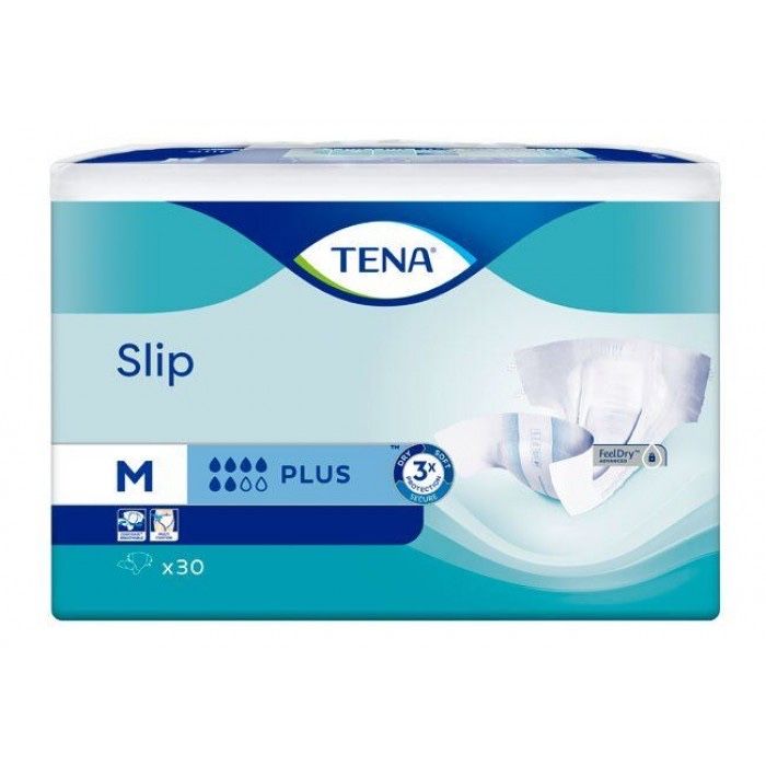 Підгузки для дорослих Tena Slip Plus розмір M (73-122 см), 30 шт