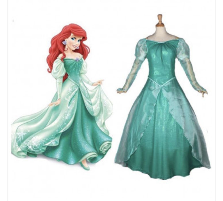 Disney Mermaid Ariel kostium Cosplay dla dorosłych