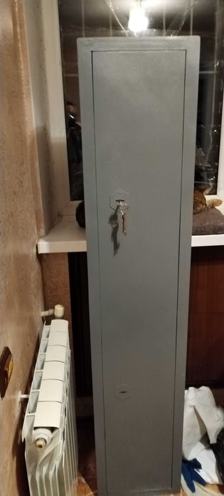 Сейф для ружья. Изготовлен на заказ 1500×260×300,состояние идеальное,.