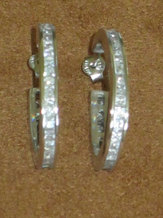 Argolas-Brincos Prata Maciça de Lei 925`/.. C/Contraste