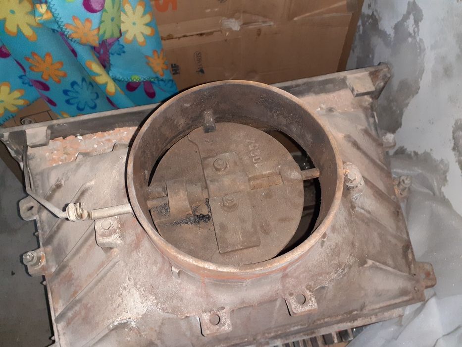 Recuperador de calor a lenha.