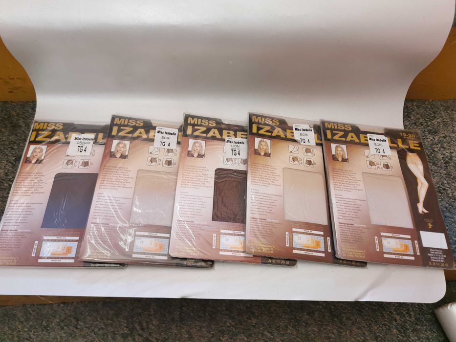 Rajstopy damskie 15-20Den, rozmiar 4-XL, zestw 5 sztuk