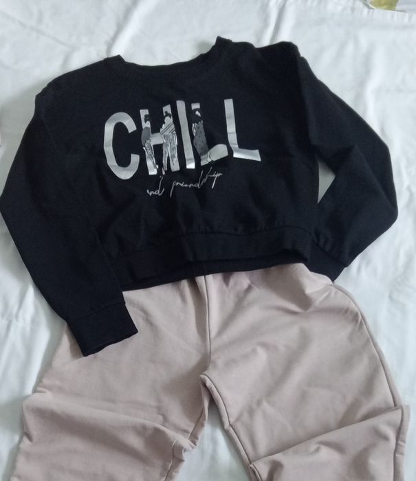 Костюм спортивний, чорний, унісекс р.146-152