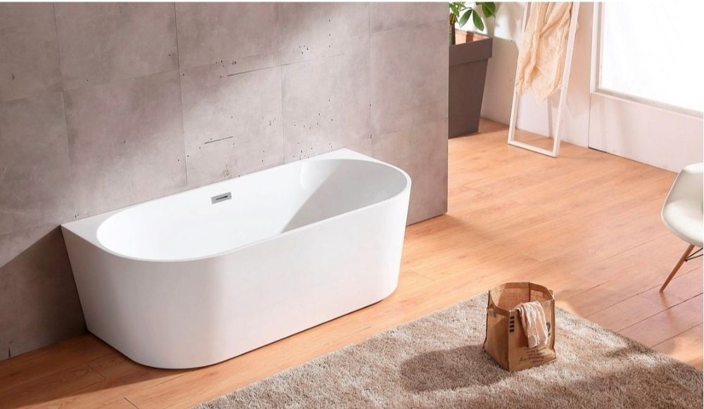 Wanna Alvor wolnostojąca, akryl, z zaworem pop-up.