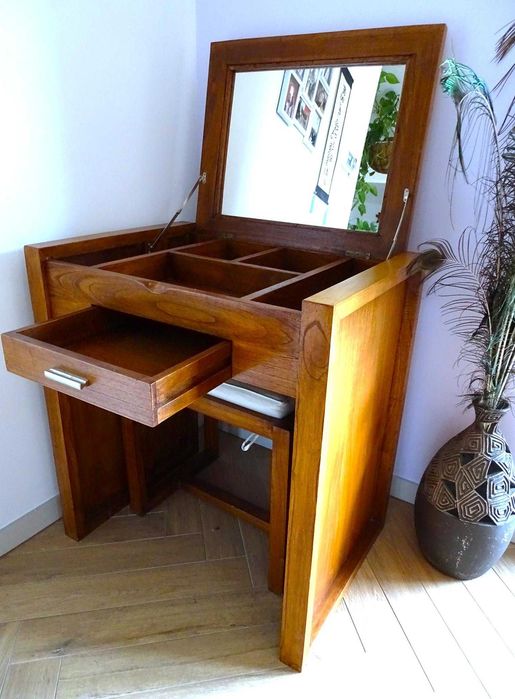 Indyjska konsola / pomocnik z drewna egzotycznego - AlmiDecor