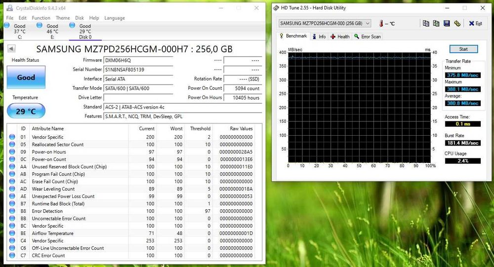 SSD SATA Samsung 256GB - sprawny!