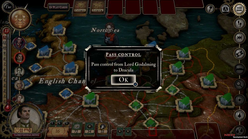 Fury of Dracula PS4 / PS5 gra bazująca na planszówce dla kilku graczy