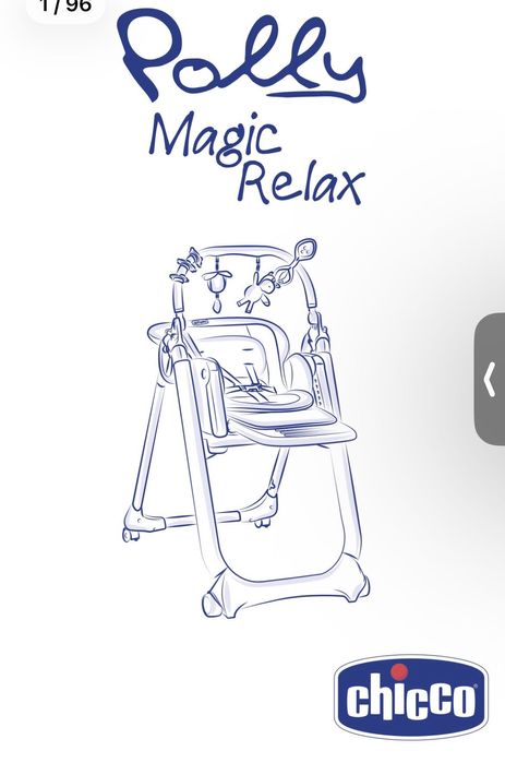 Chicco Polly Magic Relax — стільчик для годування / шезлонг