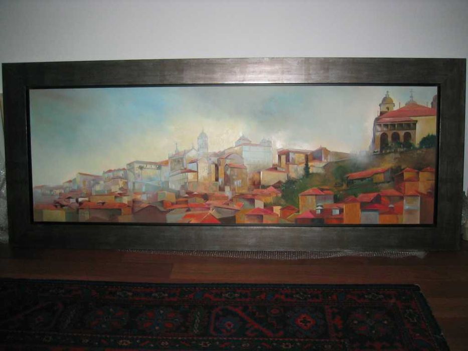 Pintura a óleo «Vista do Porto», de Mário Portugal