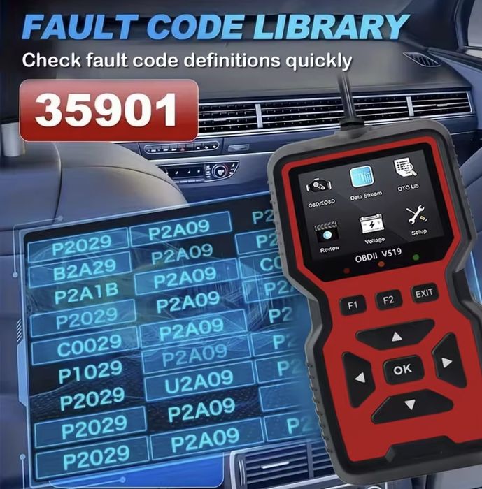 Сканер професійний OBD2 V519