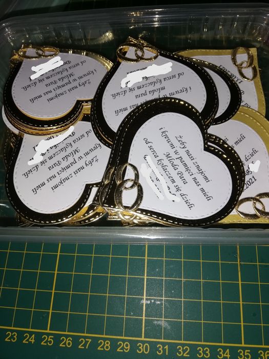 Bileciki na kołacz weselny