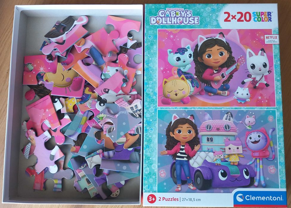 Conjunto Puzzles A Casa de Bonecas da Gabby