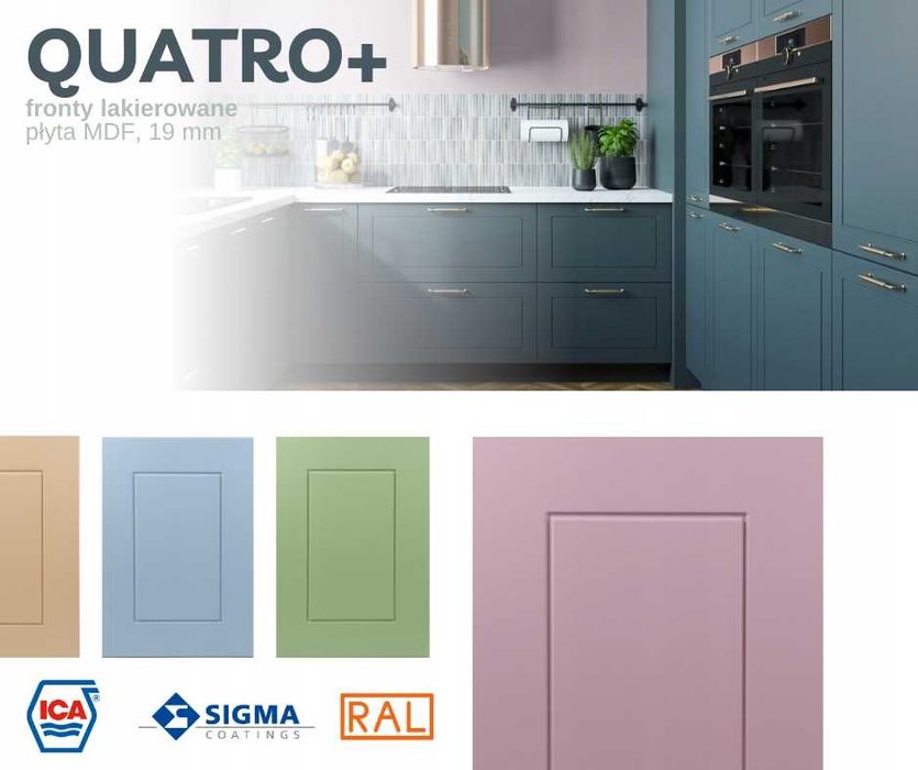 DW LAKIER Kuchnia QUATRO+ meble szafki kuchenne mat TRANSPORT wycena