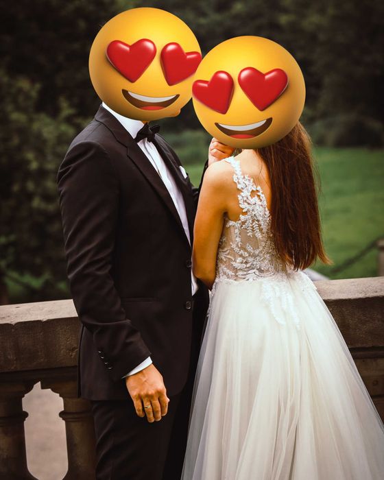 Suknia Ślubna Sukienka Biała na Ślub Wesele Litera A XSS/XS roz 32/34