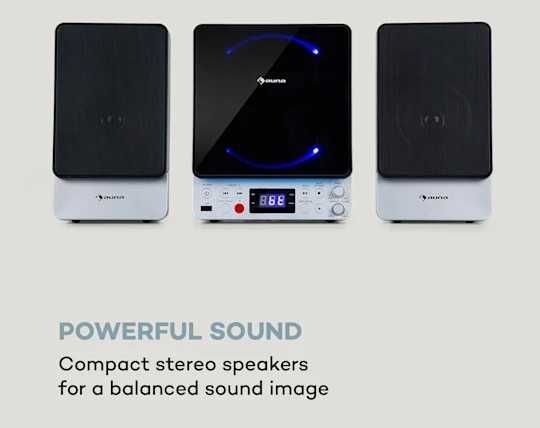 Mikrowieża/zestaw karaoke, odtwarzacz CD, Bluetooth, port USB, pilot