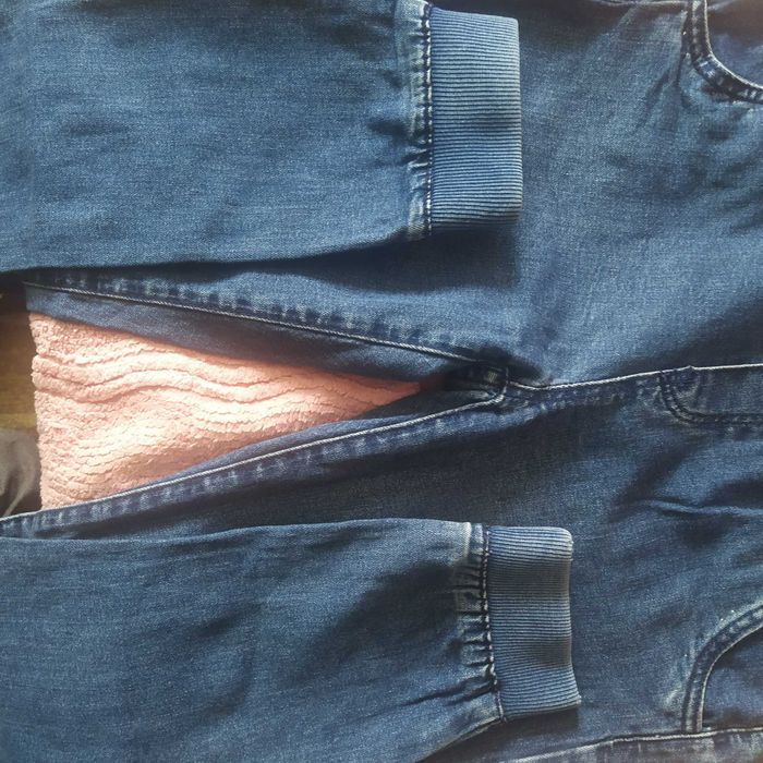 Spodnie jeans ze ściągaczami ZARA