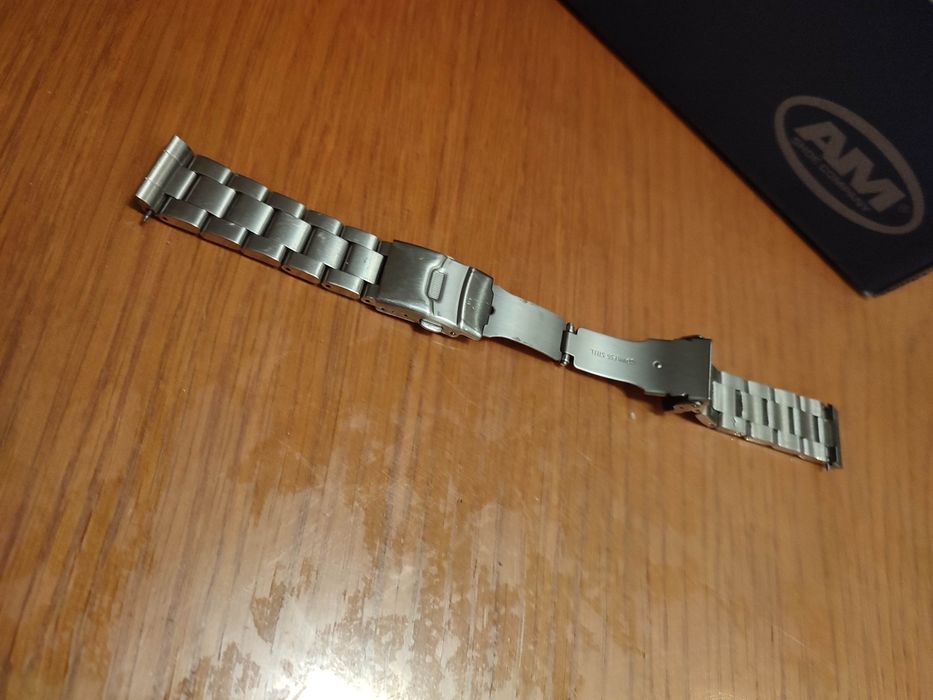 Stalowa bransoleta do zegarka 20mm