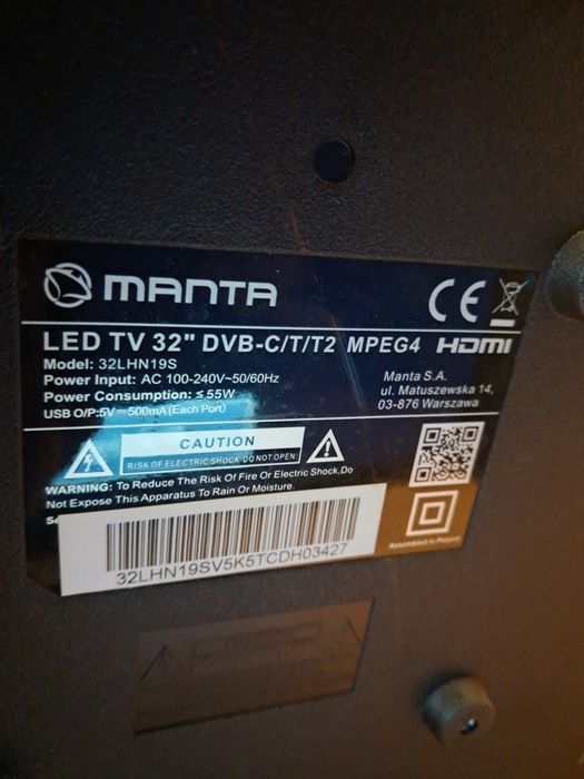 Telewizor manta 32
