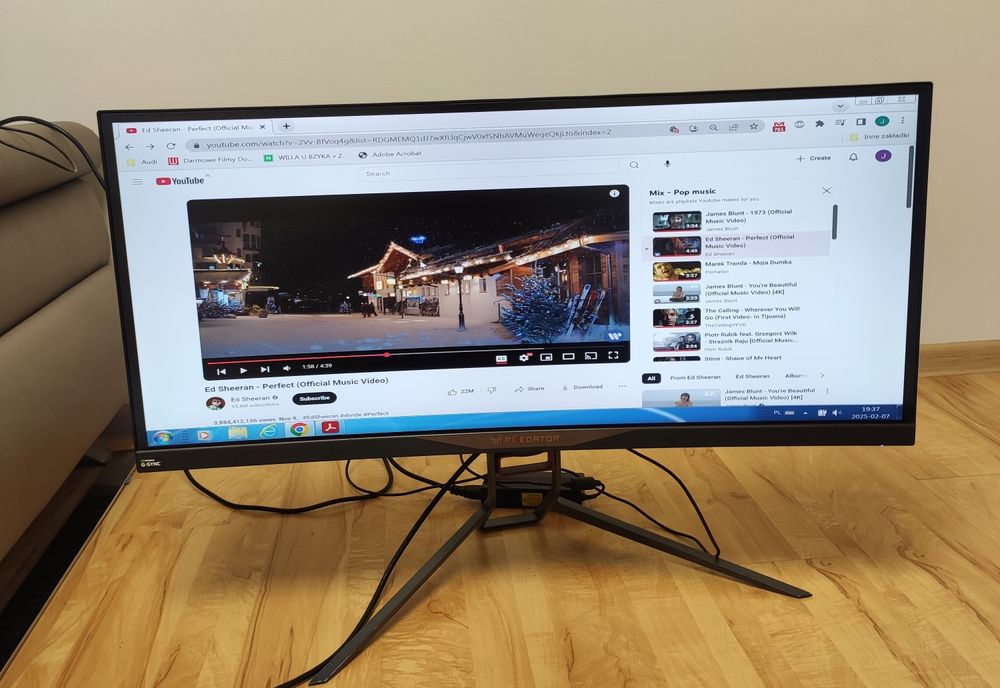 Monitor zakrzywiony Acer PREDATOR X34 Abmiphz NVIDIA G-Sync Gamingowy