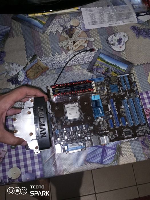 Комплект ASUS M4A77TD (sAM3) + AMD Phenom II X6 1055T + 12GB DDR3 + Кулер Zalman
