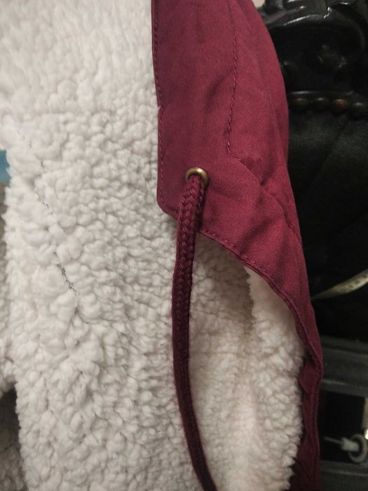Kurtka parka bordowa