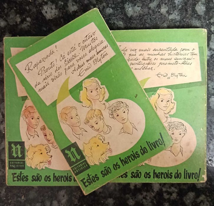 Livros "Os cinco" - edição dos anos 50/60