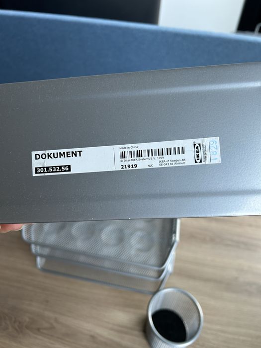 Zestaw 3w1 ikea na biurko dlugopisy notatki podstawka