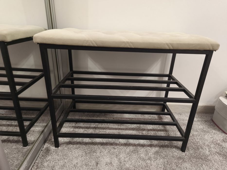 Банкетка сірий велюр