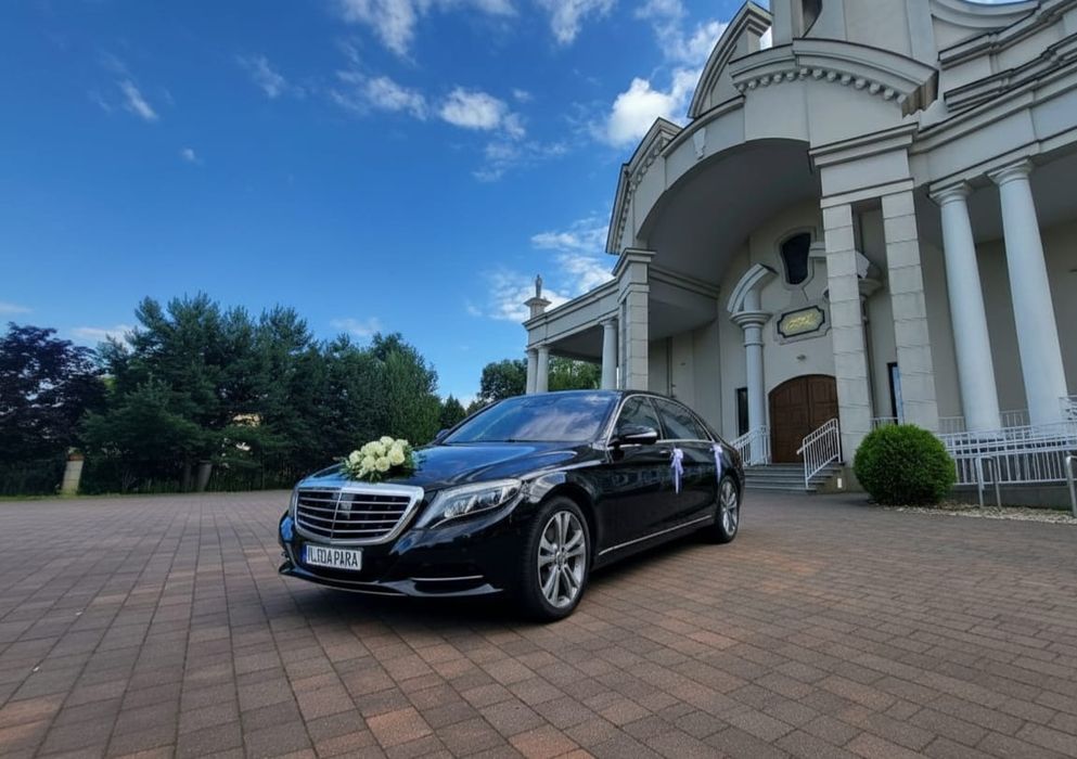 Mercedes S klasa S long  W222 samochód do slubu wesele wynajem całe mazowieckie siedlce mińsk  garwolin wołomin