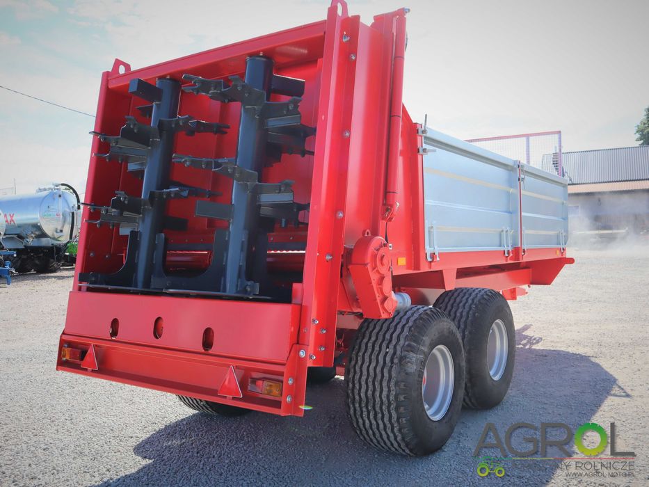 Rozrzutnik obornika 8 ton Rol-Trans Pronar adapter pionowy 2 bębnowy