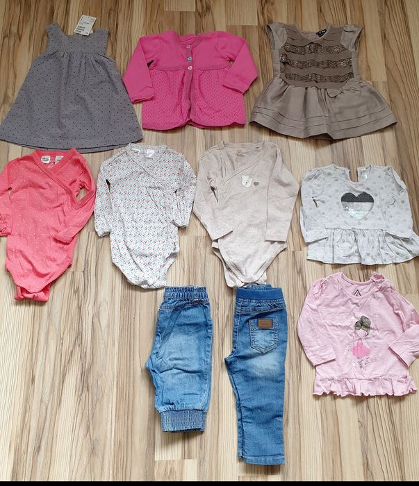 Zestaw ubran dla dziewczynki 6-9 miesiecy