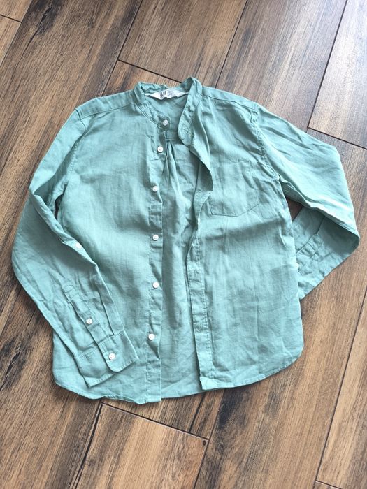 Lniana koszula H&M 134- 140