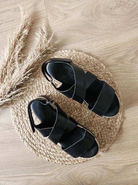Shabbies Amsterdam Sandały espadryle 100% skóra + juta r.39