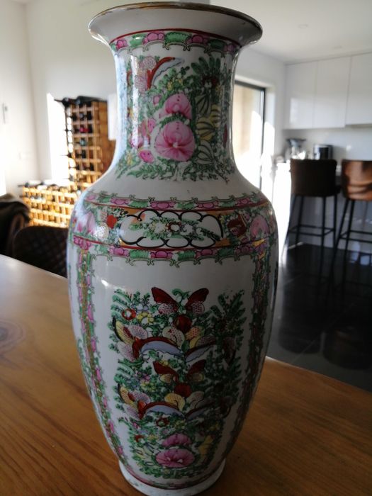 Jarra de porcelana fábrica de Macau