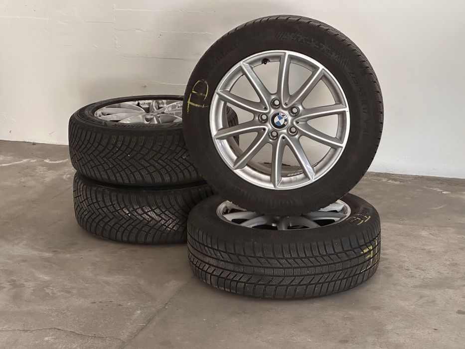 Conjunto jantes 17” originais Bmw + pneus 225/55/17 - grupo bmw audi