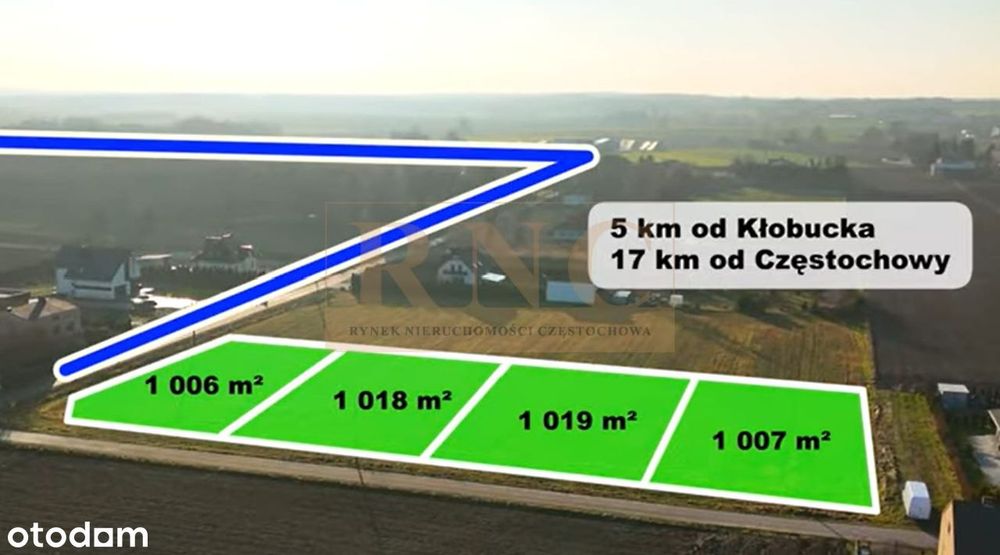 Szerokość 20-25m | Waleńczów | Powierzchnia ok. 1010 m2