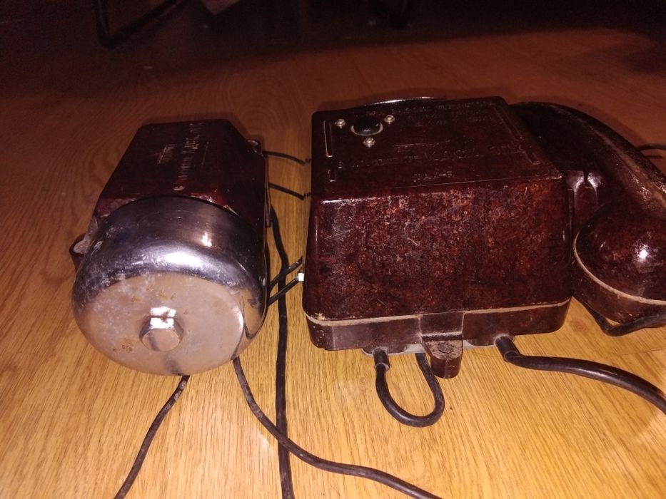 телефонний аппарат корабельний, шахтний, бакелит ссср