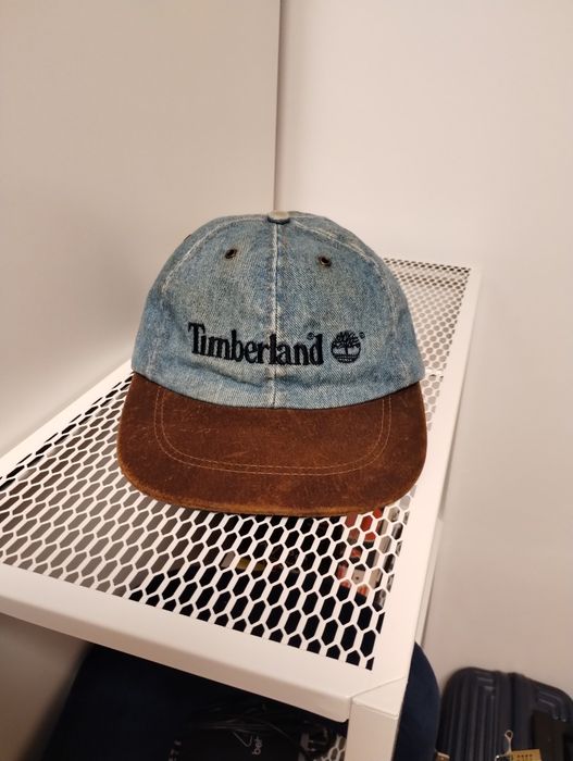 Timberland Weathergeat Made in USA czapka skóra denin unikat!