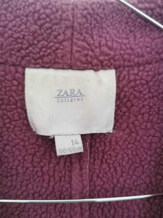 Casaco para rapariga, em tom rosa, imitação camurça