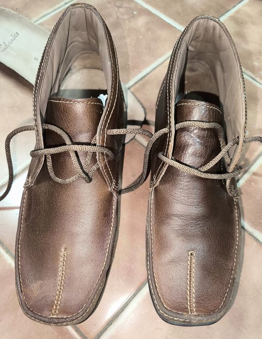 Мокасины высокие CLARKS ,кожа 27см 41.5р.