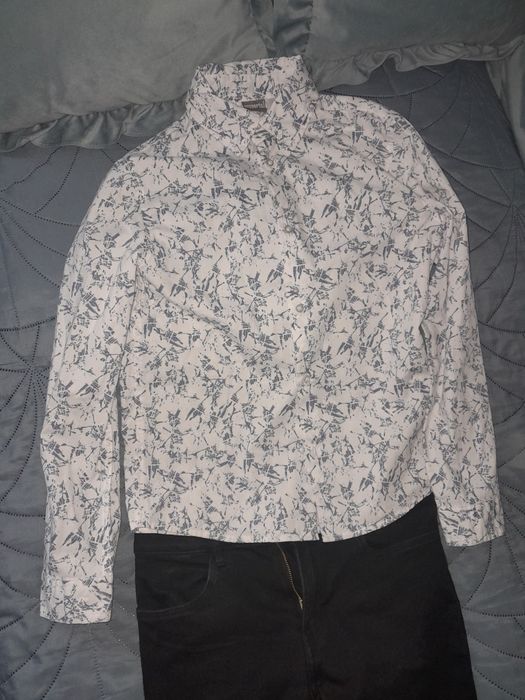 Spodnie hm r.152 + koszula r.152