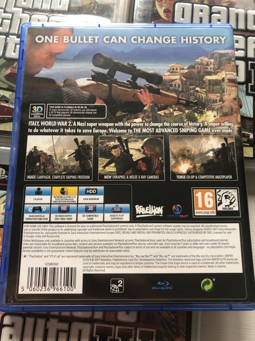 Sniper elite 4 gra na ps4 gry playstation cusa 04099 ghost 3