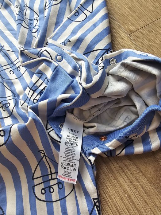 Zestaw pajacyków chłopięcych  3-pak Next  rozmiar 86 cm