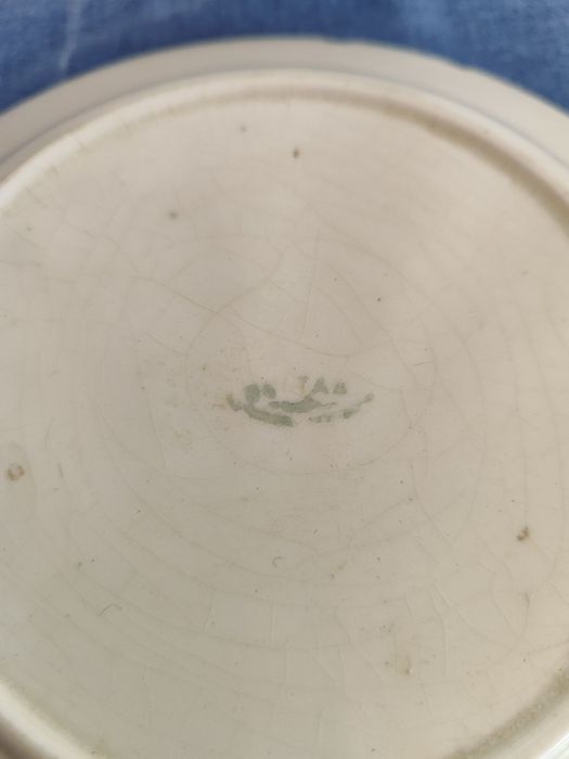 Prato Fundo Antigo Cerâmica Lusitânia Coimbra (Anos 30)