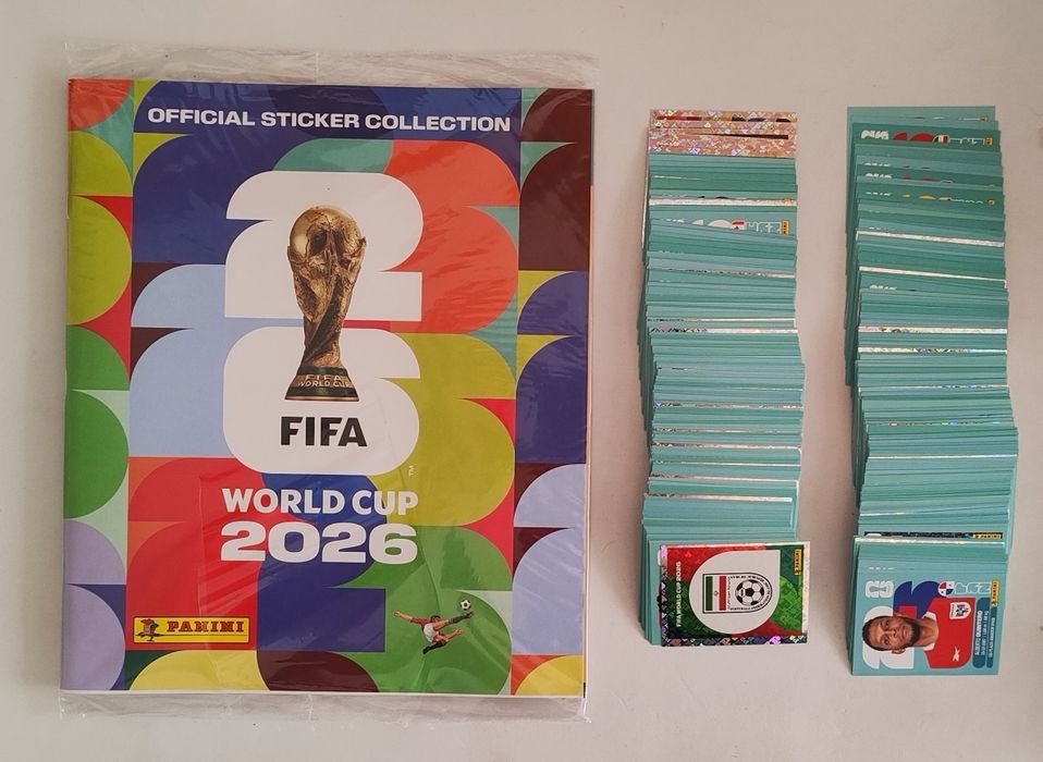 200 Cromos (Sem Repetir) FIFA World Cup 2026 + Oferta de Caderneta